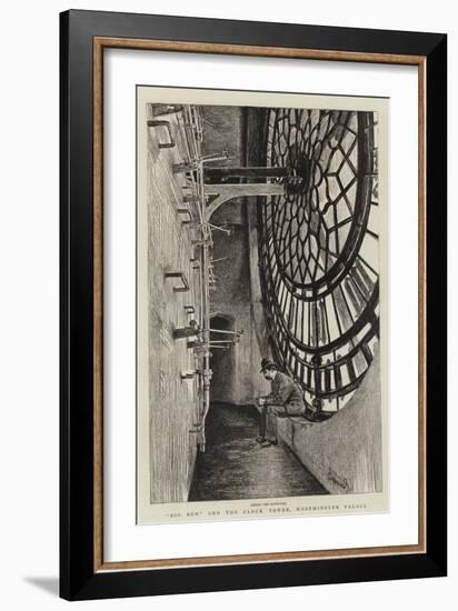 Big Ben and the Clock Tower, Westminster Palace-Charles Paul Renouard-Framed Giclee Print