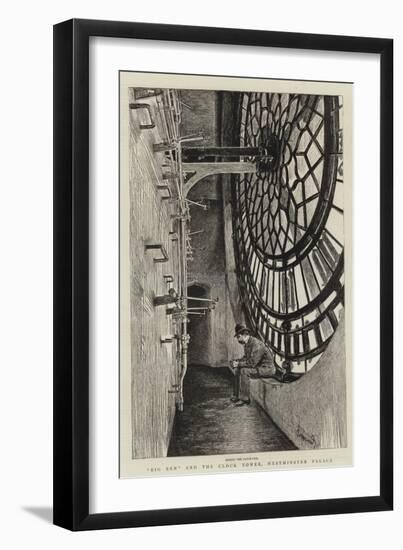 Big Ben and the Clock Tower, Westminster Palace-Charles Paul Renouard-Framed Giclee Print