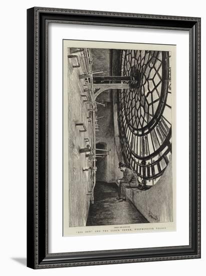 Big Ben and the Clock Tower, Westminster Palace-Charles Paul Renouard-Framed Giclee Print