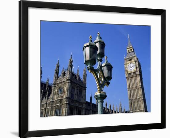 Big Ben and the Houses of Parliament, Unesco World Heritage Site, Westminster, London, England-Fraser Hall-Framed Photographic Print