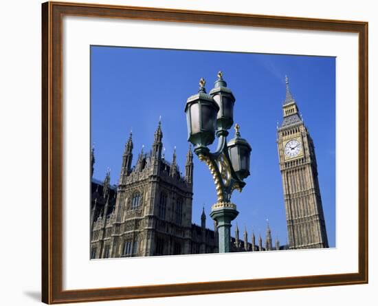 Big Ben and the Houses of Parliament, Unesco World Heritage Site, Westminster, London, England-Fraser Hall-Framed Photographic Print