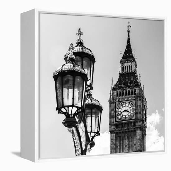 Big Ben and the Royal Lamppost UK - City of London - UK - England - United Kingdom - Europe-Philippe Hugonnard-Framed Premier Image Canvas