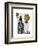 Big Ben and Vintage Hot Air Balloons-Fab Funky-Framed Art Print