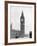 Big Ben and Westminister Bridge circa 1930-null-Framed Photographic Print