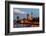 Big Ben and Westminster Bridge in the Evening, London, United Kingdom-anshar-Framed Photographic Print