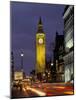 Big Ben at night with traffic, London, England-Alan Klehr-Mounted Photographic Print
