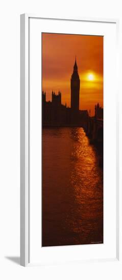 Big Ben at Sunset, House of Parliament, London, England-null-Framed Photographic Print