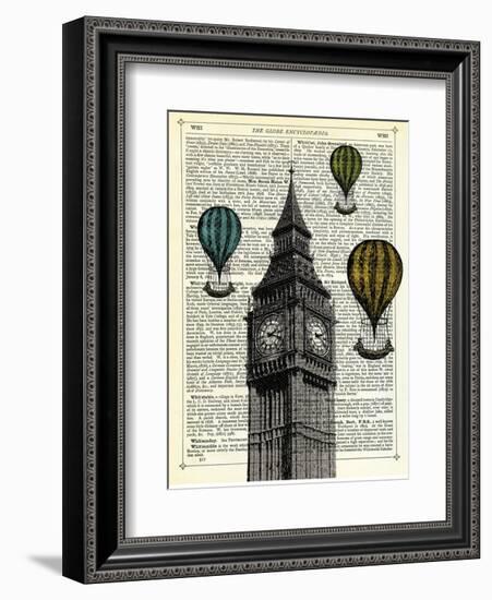 Big Ben & Balloons-Marion Mcconaghie-Framed Art Print