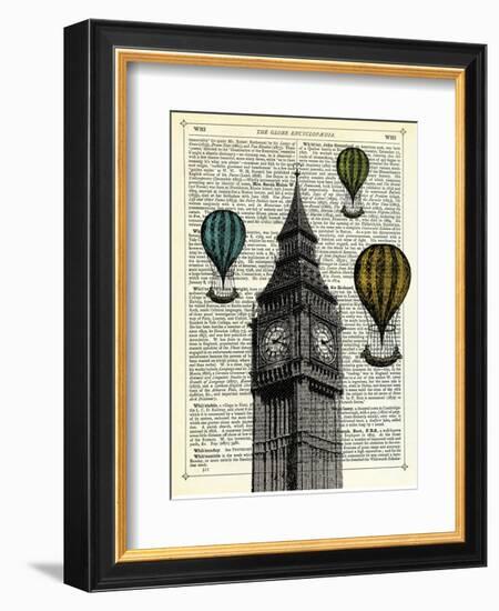 Big Ben & Balloons-Marion Mcconaghie-Framed Art Print