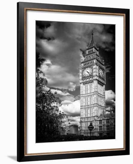 Big Ben - City of London - UK - England - United Kingdom - Europe - Black and White Photography-Philippe Hugonnard-Framed Photographic Print
