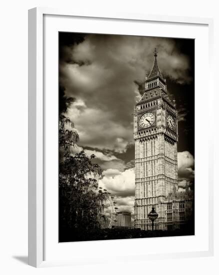 Big Ben - City of London - UK - England - United Kingdom - Europe - Sepia-Tone Photography-Philippe Hugonnard-Framed Photographic Print