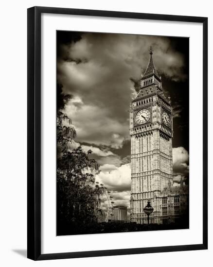 Big Ben - City of London - UK - England - United Kingdom - Europe - Sepia-Tone Photography-Philippe Hugonnard-Framed Photographic Print