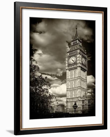 Big Ben - City of London - UK - England - United Kingdom - Europe - Sepia-Tone Photography-Philippe Hugonnard-Framed Photographic Print