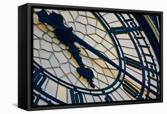 Big Ben clock face, London, England-null-Framed Premier Image Canvas