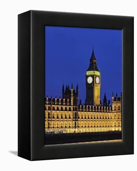 Big Ben Clock Tower and Houses of Parliament-Rudy Sulgan-Framed Premier Image Canvas