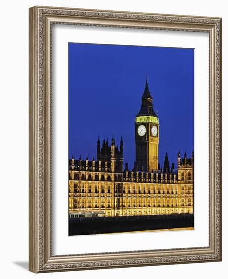 Big Ben Clock Tower and Houses of Parliament-Rudy Sulgan-Framed Photographic Print