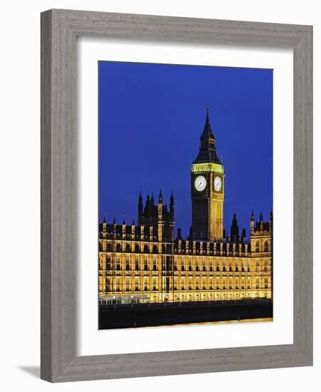 Big Ben Clock Tower and Houses of Parliament-Rudy Sulgan-Framed Photographic Print