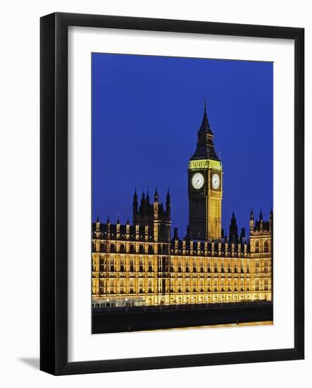 Big Ben Clock Tower and Houses of Parliament-Rudy Sulgan-Framed Photographic Print