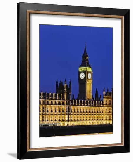 Big Ben Clock Tower and Houses of Parliament-Rudy Sulgan-Framed Photographic Print