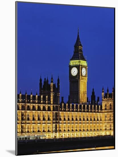 Big Ben Clock Tower and Houses of Parliament-Rudy Sulgan-Mounted Photographic Print