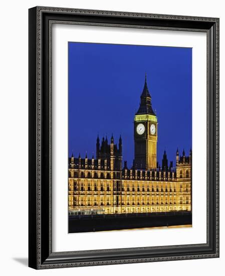 Big Ben Clock Tower and Houses of Parliament-Rudy Sulgan-Framed Photographic Print