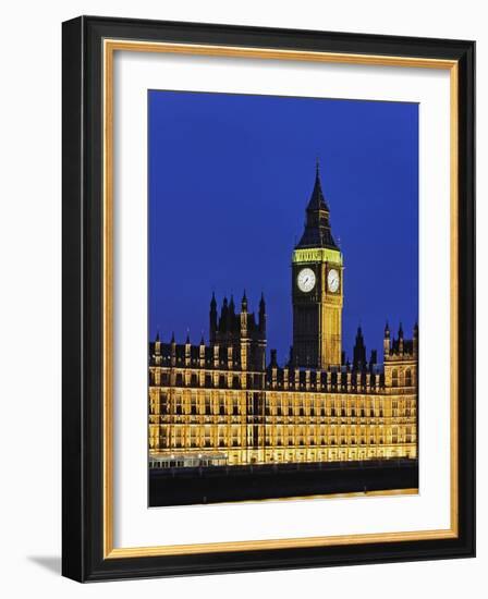 Big Ben Clock Tower and Houses of Parliament-Rudy Sulgan-Framed Photographic Print