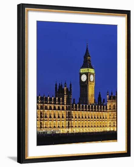 Big Ben Clock Tower and Houses of Parliament-Rudy Sulgan-Framed Photographic Print