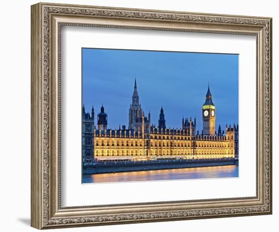 Big Ben Clock Tower and Houses of Parliament-Rudy Sulgan-Framed Photographic Print