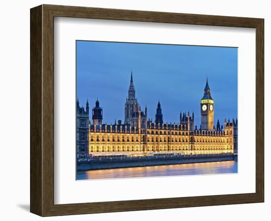 Big Ben Clock Tower and Houses of Parliament-Rudy Sulgan-Framed Photographic Print