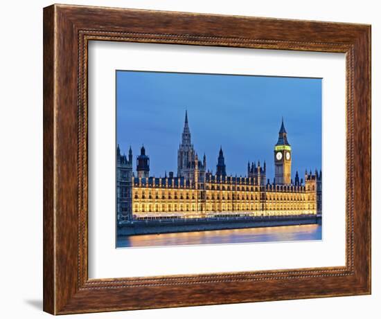 Big Ben Clock Tower and Houses of Parliament-Rudy Sulgan-Framed Photographic Print