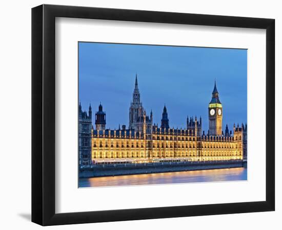 Big Ben Clock Tower and Houses of Parliament-Rudy Sulgan-Framed Photographic Print