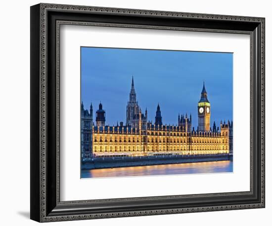 Big Ben Clock Tower and Houses of Parliament-Rudy Sulgan-Framed Photographic Print