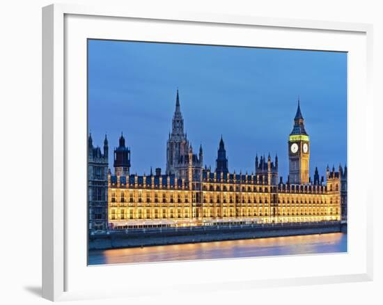 Big Ben Clock Tower and Houses of Parliament-Rudy Sulgan-Framed Photographic Print