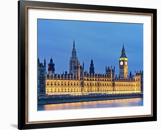 Big Ben Clock Tower and Houses of Parliament-Rudy Sulgan-Framed Photographic Print