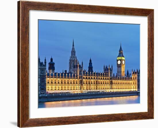 Big Ben Clock Tower and Houses of Parliament-Rudy Sulgan-Framed Photographic Print