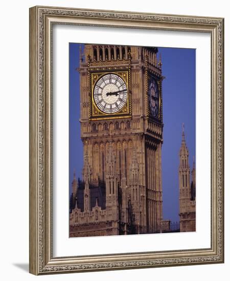 Big Ben Clock Tower, London, England-Robin Hill-Framed Photographic Print