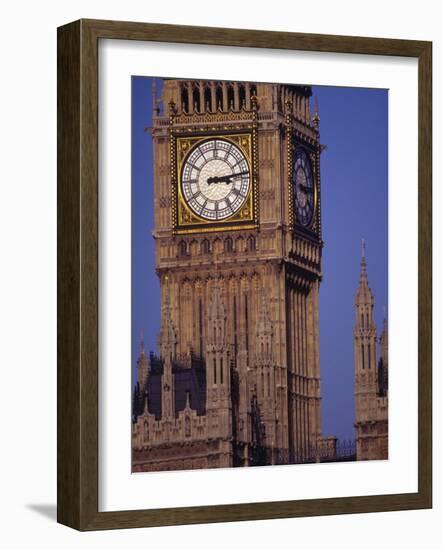 Big Ben Clock Tower, London, England-Robin Hill-Framed Photographic Print