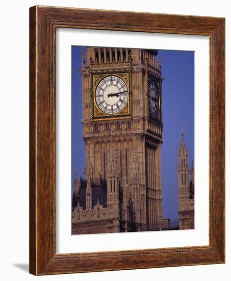 Big Ben Clock Tower, London, England-Robin Hill-Framed Photographic Print