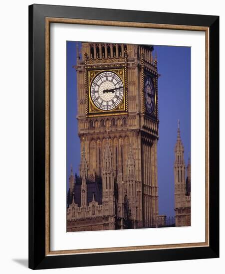 Big Ben Clock Tower, London, England-Robin Hill-Framed Photographic Print