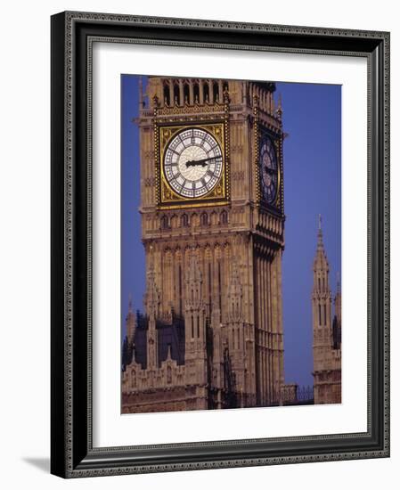 Big Ben Clock Tower, London, England-Robin Hill-Framed Photographic Print