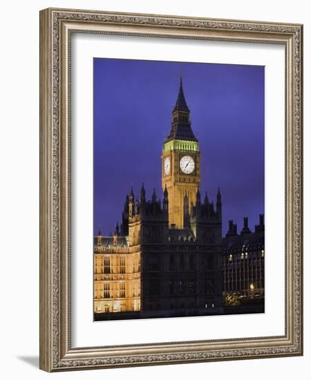 Big Ben Clock Tower-Laurie Chamberlain-Framed Photographic Print