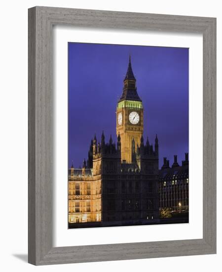 Big Ben Clock Tower-Laurie Chamberlain-Framed Photographic Print