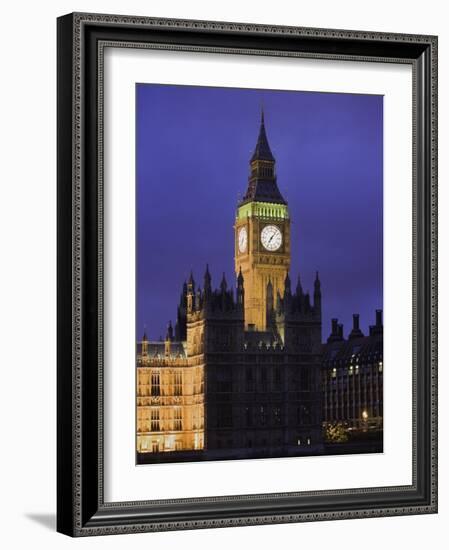 Big Ben Clock Tower-Laurie Chamberlain-Framed Photographic Print