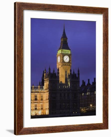 Big Ben Clock Tower-Laurie Chamberlain-Framed Photographic Print