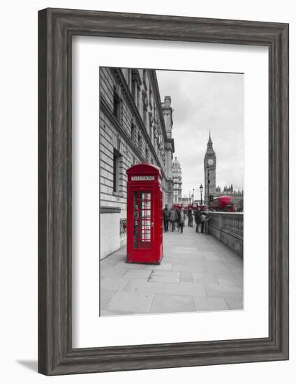 Big Ben, Houses of Parliament and a Red Phone Box, London, England-Jon Arnold-Framed Photographic Print