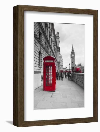 Big Ben, Houses of Parliament and a Red Phone Box, London, England-Jon Arnold-Framed Photographic Print