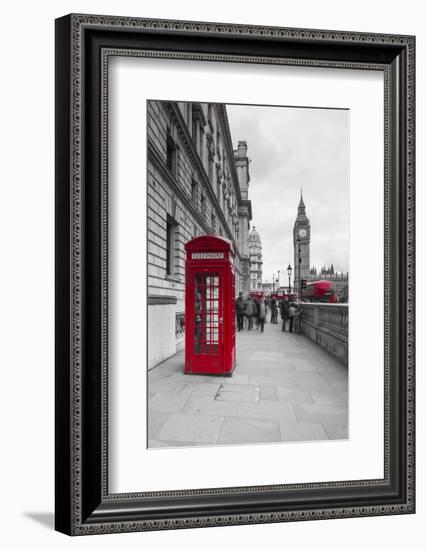 Big Ben, Houses of Parliament and a Red Phone Box, London, England-Jon Arnold-Framed Photographic Print