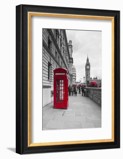 Big Ben, Houses of Parliament and a Red Phone Box, London, England-Jon Arnold-Framed Photographic Print