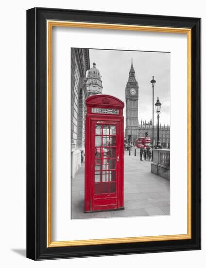 Big Ben, Houses of Parliament and a Red Phone Box, London, England-Jon Arnold-Framed Photographic Print