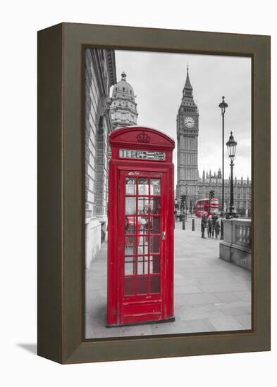 Big Ben, Houses of Parliament and a Red Phone Box, London, England-Jon Arnold-Framed Premier Image Canvas